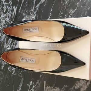 Jimmy Choo Black Patent Leather Heels